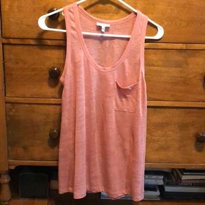 Joie 100% Linen Coral color tank